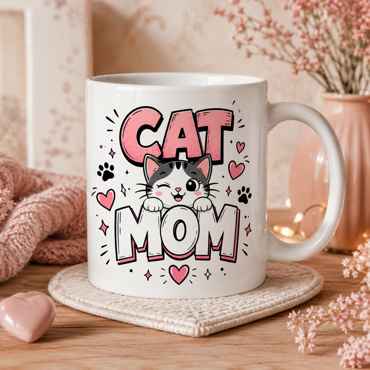 Cat Mom Haustier Tasse