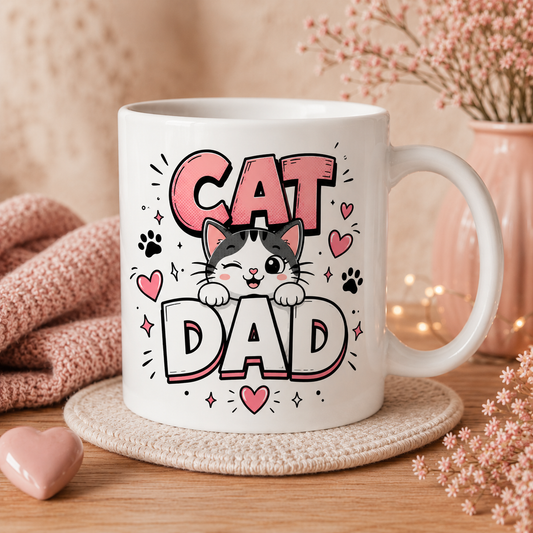 Cat Dad Haustier Tasse